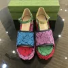 Modeontwerper schoenen damessandalen nieuwste mode hoge hak dikke zolen luxe aangepast logo kleuraanpassing 35-42