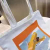 Canvas shopping bag 1266 air travel handbag color printing women's Single Shoulder Messenger Bags Large Capacity TOTE WALLET
