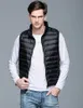 Men's Vests Spring Man Duck Down Ultra Lightweight Jacket Men Fashion Sleeveless Outerwear Coat Autumn 90% White