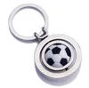 Esportes de aço inoxidável Chaveiro Pingente de Moda Futebol Basquete Golf Keychains Decoração Bagagem Chave Anel