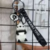 الإبداعية الكرتون هندسية الأوجه الباندا المفاتيح زوجين مفتاح السيارة مفتاح سلسلة كيرينغ للظهر حلية شنقا الحلي هدية G1019