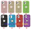 Voor iPhone 12 Case Luxe Glitter Drie Laag Heavy Duty Shockproof Protective Cover Telefoon Case voor iPhone 12 Pro Max