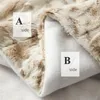 Coperte Comfort Luxury Furx Furx Trova coperta morbida leopardo bianco Fluffy per sedia di divano letto per auto 130x160cm1260707