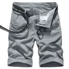 2022 Heren Cargo Shorts Summer Outdoor Short Pants Militair Maal Casual katoen Ademend vaste kleur Bermudas Masculina 220312