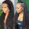 Wave Lace Front Wig Human Hair Wigs Para Mulheres Negras Cabelo Brasileiro 30 polegadas Molhadas e Onduladas HD Loose Onda Profunda Peruca Frontal