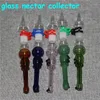 narguilés verre Bong Pipes à eau Silicone Oil Rigs mini barboteur bongs collecteur de nectar dabber outils