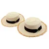 New Flat High sun Hat Summer Spring Berretti da viaggio da donna Bende Beach child Traw Hat Cappello da bambina traspirante G220301