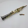 Suzuki Soprano Saxophone B плоский черный никелированный профессиональный инструмент для дерева с золотыми ключами корпус мундштук аксессуары
