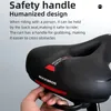 Rockbros Road Bike Saddles 방수 PU 표면 소프트 메모리 스폰지 충격 방지 자전거 좌석 좌석 MTB 안장 반사 자전거 쿠션 82194319155