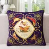 Luxury designer double-sided printing pillow case cushion cover high quality Velvet material fabric the size 60*60cm for decoration family fashion Decorative