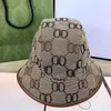 Szerokie brzegowe czapki wiadra czapki wiadra czapki designer kubek luksusowy moda słońce