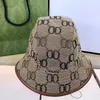 Bucket Hats Designer Bucket Hat luxe mode zonneklep klassieke tweeletterige strandmuts outdoor reispetten goed leuk