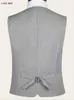 Hommes Noir Gris Costume De Mariage Gilets Pour Hommes Slim Fit Robe Gilet Mâle Formelle Smoking Gilet D'affaires Décontracté Sans Manches Veste 210923