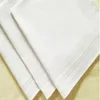 Handkerchief Party 34cm 100% Cotton Male Table Satin Towboats Square Handkerchieies Whitest Men Christmas Gift ZWL70