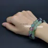 Ioga c￡lculos naturais fios pulseira morganita ametista amazonita mi￧angas cura de cura de pulseiras esticadas para homens j￳ias de moda feminina e arenosa