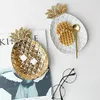 Kitchen Storage & Organization Pineapple Ceramic Tray Jewelry Pallet Food Dry Fruit Plate Home Decoration