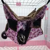 猫のベッド家具暖かい豪華なかわいいフェレットの鳥プリント吊りハムスター睡眠巣のベッド快適な家のおもちゃ小さいペットハンモックハンギ