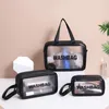 Storage Bags 3 Sizes Ladies Large Capacity Pu Frosted Waterproof Cosmetic Bag Convenient Travel Makeup Female Wash SN-193