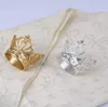 50 st Crown servett ring med diamant utsökt servetter hållare servett spänne för hotell bröllopsfest bord dekoration das106