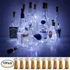 10PCSlot Wine Bottle Cork Lights 1520 LEDS Koperdraad String voor DIY Adsion Christmas Halloween Wedding Y201006