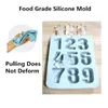 Baking Moulds 1-9 Number Silicone Cake Mold For Birthday Anniversary Decorating Dessert Tools Nonstick Jelly Pudding Molds