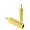 35mm Male to 65mm 14quot Female Adapter Jack Plug Stereo Headphone Microphone Audio Converter AV Gold Plated9313761