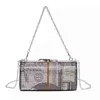 NXY Bolsa de Cristal Diamante Pintura Noite Sacos de Embraiagem Mulheres Redonda Pequena bolsa de dólar Luxury Designer Chain Bolsa de ombro B342 0214