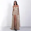 New Evening Dresses Sexy Sweetheart Lace Sequins Sparkling Prom Gowns Custom Made Backless Sweep Train A-Line Special Occasion Dress
