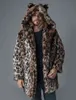 cappotto di pelliccia di leopardo uomo inverno caldo con cappuccio in pelliccia sintetica leopardo cappotto di zibellino abbigliamento da uomo 211213