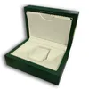 hjd Rolex groene brochure certificaat horlogedozen AAA-kwaliteit geschenkverrassingsdoos clamshell vierkant exquise dozen Accessoires Cases 308S