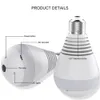 1080P HD WiFi IP Kamera 360° Panorama Fisheye Glühbirne Licht Home Security Kameras Glühbirnen Lampe Nachtsicht Baby