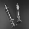 glass filter tips straw nail mini nector collector with thick pyrex glass clear smoking hand pipes