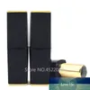 50pcs Matte Black White Magnetic Buckle Square 12.1mm Empty Lipstick Tube Lip Balm Container Lipstick Shell Packaging