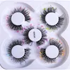 5 Pairs Sequined False Eyelashes Colorful Fluorescent Faux 3D Mink Eyelash Soft Comfortable Curl Lashes Extension Makeup