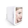 Compact Mirrors LED Makeup With Storage Mini Beauty Fridge 5L Portable Personal Small Refrigerator For Cosmetic Mask Skin Care