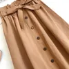 Skirt Skirts Womens Summer Ropa Mujer Bohemia High Waist Line Button Long Skirt Woman Skirts 210315