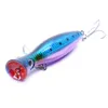 Hengjia 60 stks Groothandel Big Popper Fishing Lure 13cm / 43g Zoutwateraas Pesca Haken Bionische Vis Bait Bass Vissen Aas