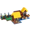 농장 코티지 461pcs 블록 호환 Minecrafts 21144 하우스 모델 빌딩 키트 브릭스 장난감 어린이 261g