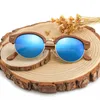 sunglasses Semi-Rimless Round Wood for Men and Women Polarized UV400 Ladies Sun glasses Good Gift