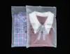 Anpassad tryckt logotyp Ziplock PVC Bag Frosted T-skjorta dragkedja Badkläder Klar förpackning Enkelskikt Plast Transparent klädväska
