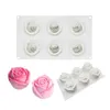 3D Silicone Mold Cake Rose Flowers Shape Pastry Mould Wedding Dessert Mousse Candy Bakeware Tools Valentine's Day present