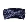 Tryckt Cross Tie -pannband Sport Yoga Stretch Sport Wrap Hairband For Women Men Fashion Will och Andy White Red Blue