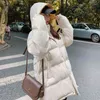 Invierno Mujeres de gran tamaño Parkas Chaquetas Casual Grueso Cálido Patrón con capucha Abrigo Mujer Outwear Chaqueta deportiva Parkas 211221