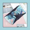 Bandeaux Bijoux Bijoux Floral Impression Fil Bandeau Pour Femmes Turban Bandage Bandanas Chapeaux Élastique Bandeau Cheveux Aessories Drop Deliv