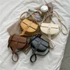 Shoulder Bag PU Leather Saddle Crossbody For Women 2021 Spring And Summer Small Cute Handbags And Purses