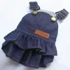 Hondenkleding Puppy Meisje Denim Kleding Zomerjurk Voor Honden Kleding Chihuahua Kleine Poedelrassen York Pommeren Huisdier Rok207Q