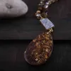 RH 패션 보헤미안 쥬얼리 자연 무작위 모양의 돌들과 함께 Druzy Links Semi Precious 펜던트 목걸이 여성 Boho 선물