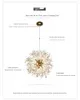 Dandelion Crystal Pendant Lamps Firework Modern Sputnik Chandelier Ceiling Light AC 110-240V Fixture Lighting Bedroom Kitchen Island Living Room Ambient Lights