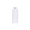 Emballage Bouteille En Plastique Transparente Épaule Plate PET Couvercle Argent Mat Avec Bouchon Intérieur Récipient D'emballage Cosmétique Rechargeable Vide 100ml 120ml 150ml 200ml 250ml