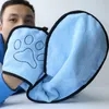 Thickening Microfiber Cat Dog Grooming Bath Towels Small Medium Large Dogs Super Absorbent Pet Bathrobe Soft Towel Blanket Pocket Car Wiping Cloth JY0720